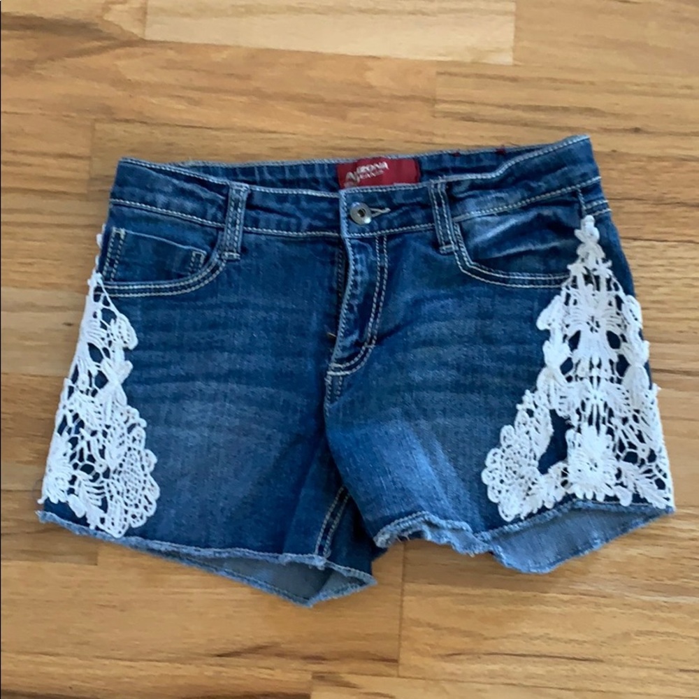 Blue jean shorts